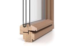 Holz-Fenster-Profil PaXpur Verbundfenster mit 3-fach Verglasung
